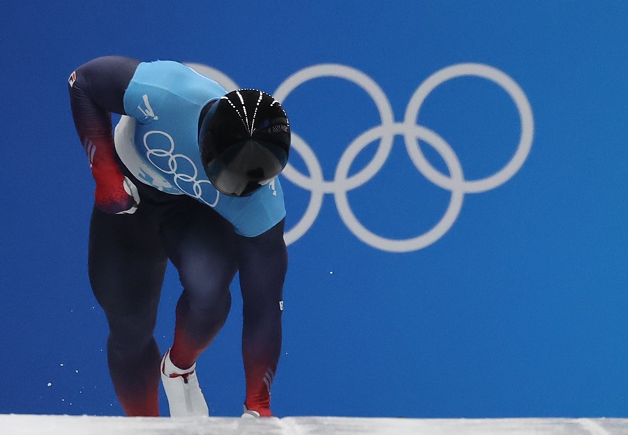 ▲ 2022베이징동계올림픽 스켈레톤 남자 3, 4차 시기에 출전한 윤성빈.ⓒ연합뉴스
