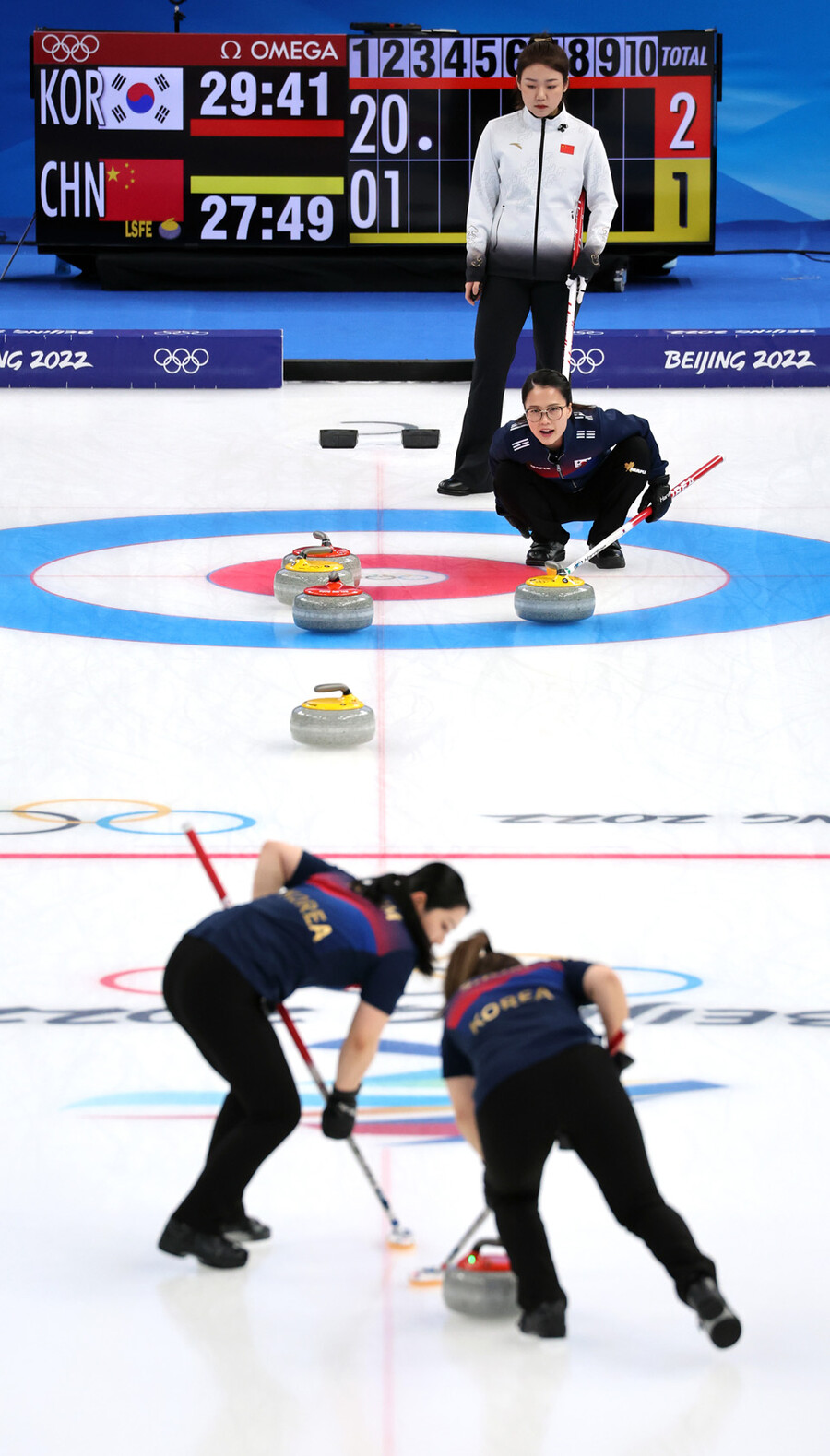 ▲ 2022베이징동계올림픽 예선에서 경기를 펼치고 있는 팀 킴 ⓒ연합뉴스