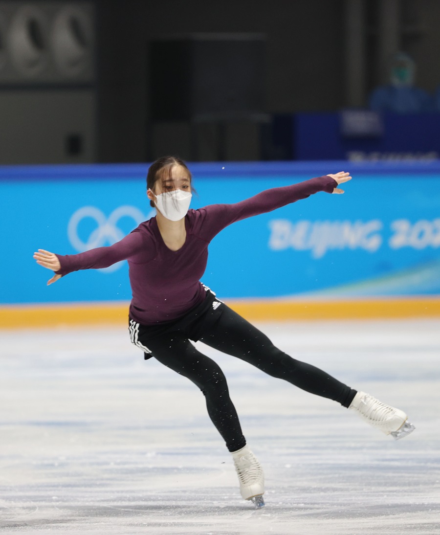 ▲ 훈련 중인 2022베이징동계올림픽 피겨 스케이팅 국가대표 유영.ⓒ연합뉴스