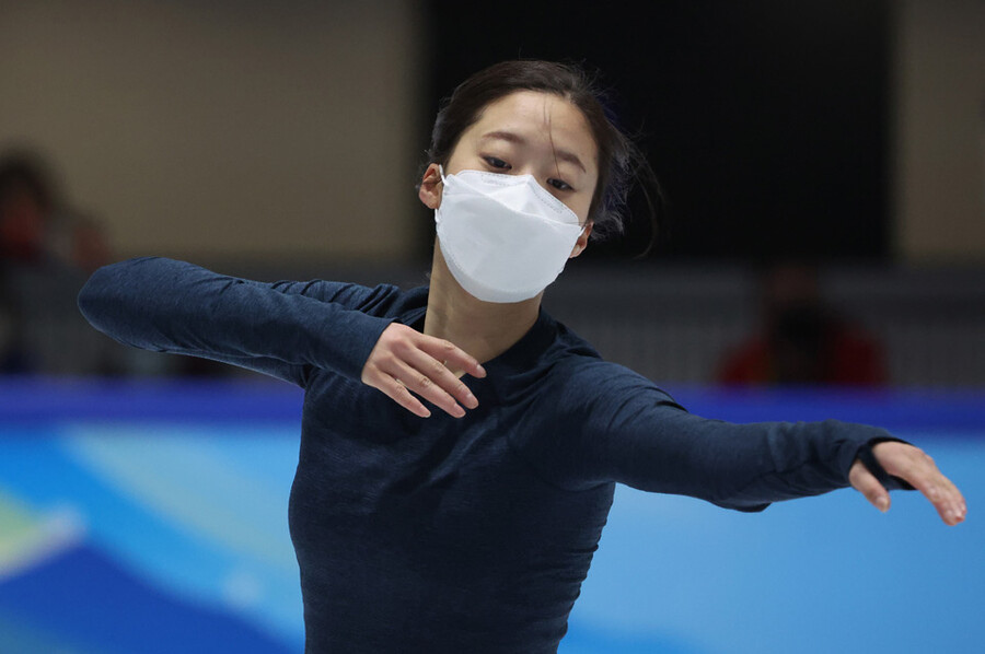 ▲ 유영이 2022베이징동계올림픽 여자 싱글 쇼트프로그램을 앞두고 공식 훈련을 하고 있다. ⓒ연합뉴스