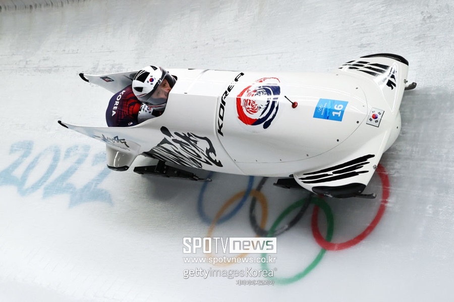 ▲ 2022베이징동계올림픽 봅슬레이 남자 2인승에 출전한 원윤종-김진수조.