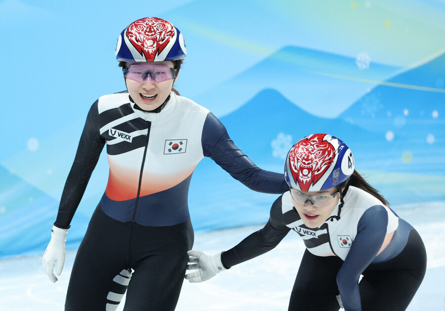 ▲ 최민정과 쇼트트랙 여자 1500m 결선을 함께 누볐던 이유빈(사진 왼쪽부터) ⓒ연합뉴스