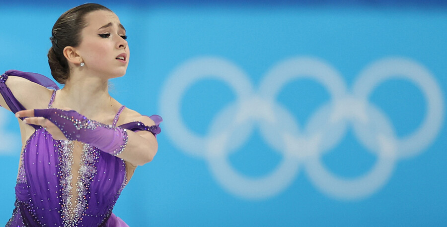 ▲ 2022베이징동계올림픽 피겨 스케이팅 여자 싱글 쇼트프로그램에 출전한 카밀라 발리예바 ⓒ연합뉴스