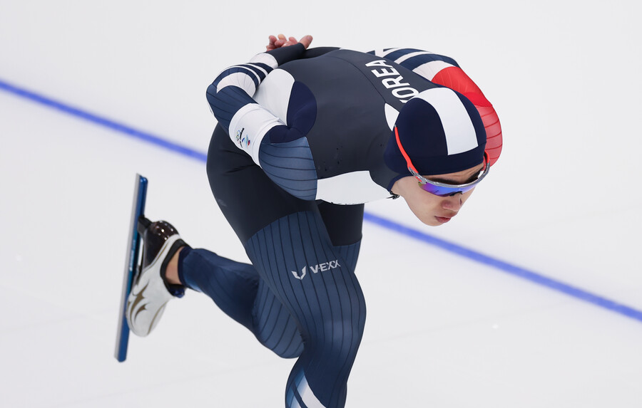 ▲ 8일 2022베이징동계올림픽 남자 1500m에 출전한 김민석. ⓒ연합뉴스