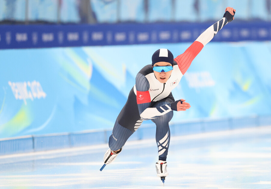 ▲ 12일 베이징올림픽 남자 1500m에 출전한 차민규. ⓒ연합뉴스
