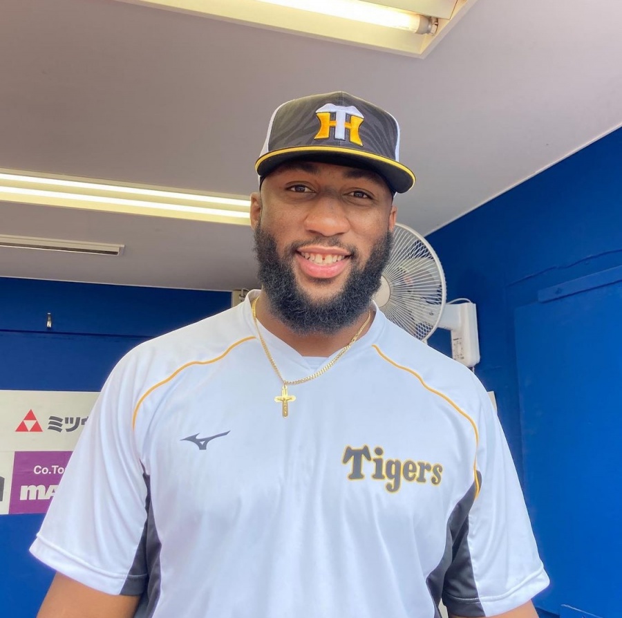 ▲ 한신 타이거즈 외야수 멜 로하스 주니어.ⓒ한신 타이거스 구단 SNS 캡처