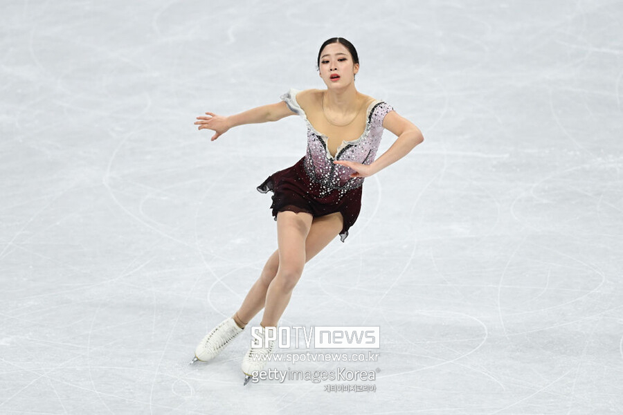 ▲ 2022베이징동계올림픽 피겨 스케이팅 여자 싱글 프리스케이팅 경기를 펼치고 있는 유영
