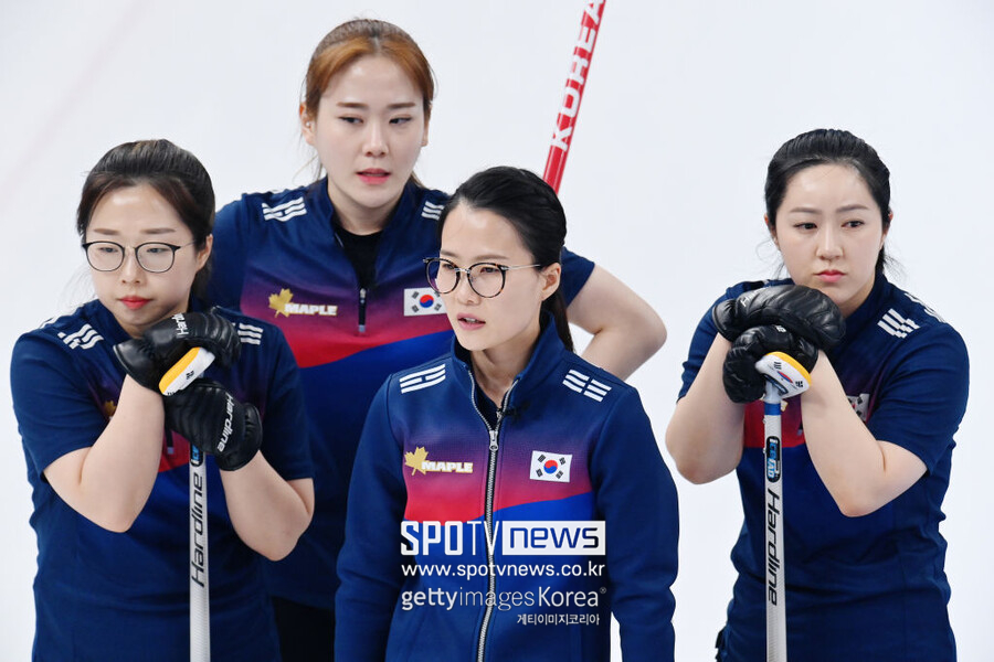 ▲ 한국 여자 컬링 대표 팀 팀 킴