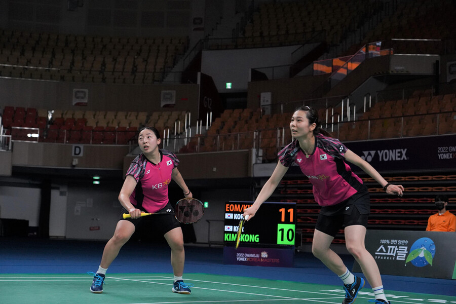 ▲ 김소영(오른쪽)과 공희용 ⓒ대한배드민턴협회