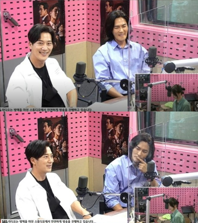 ▲ 배우 이완(왼쪽)과 조동혁. 출처| SBS 파워FM '박하선의 씨네타운' 캡처
