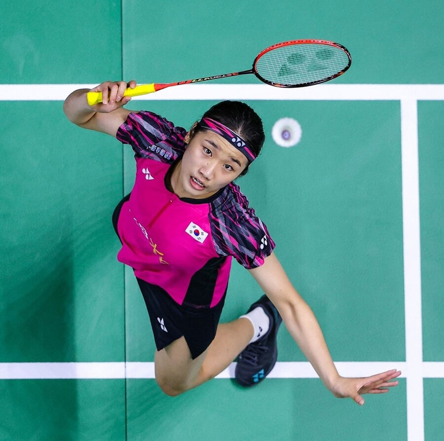 ▲ 2022 BWF 우버컵에서 경기를 펼치고 있는 안세영 ⓒBWF 인스타그램 캡처