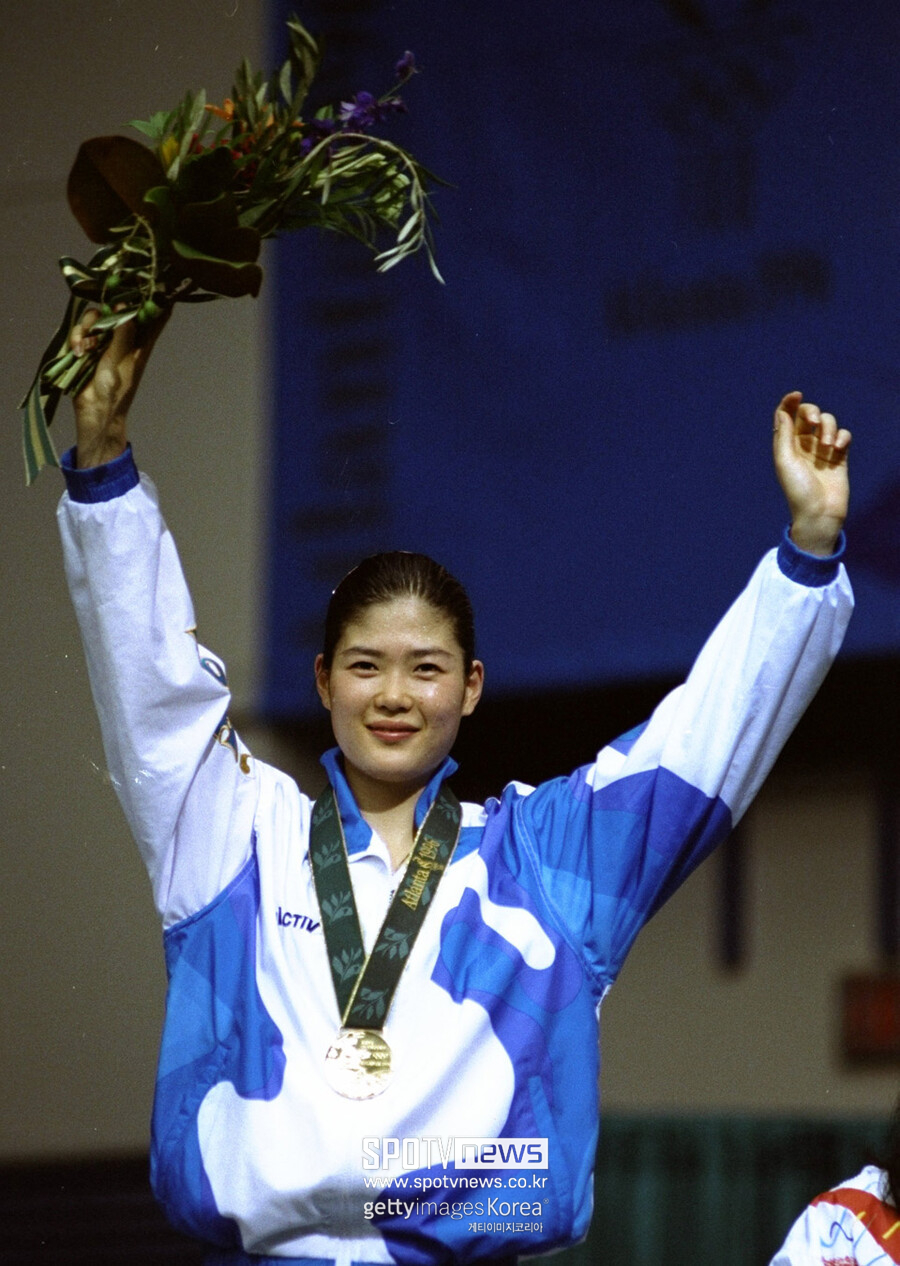 ▲ 1996년 애틀랜타 올림픽 배드민턴 여자 단식 금메달리스트인 방수현