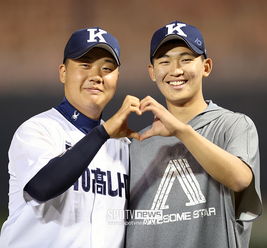 ▲ 경남고 김범석(왼쪽) 신영우 ⓒ곽혜미 기자