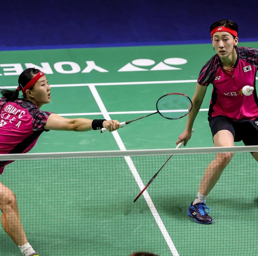 ▲ 이소희(오른쪽)와 신승찬 ⓒBWF 인스타그램 캡처