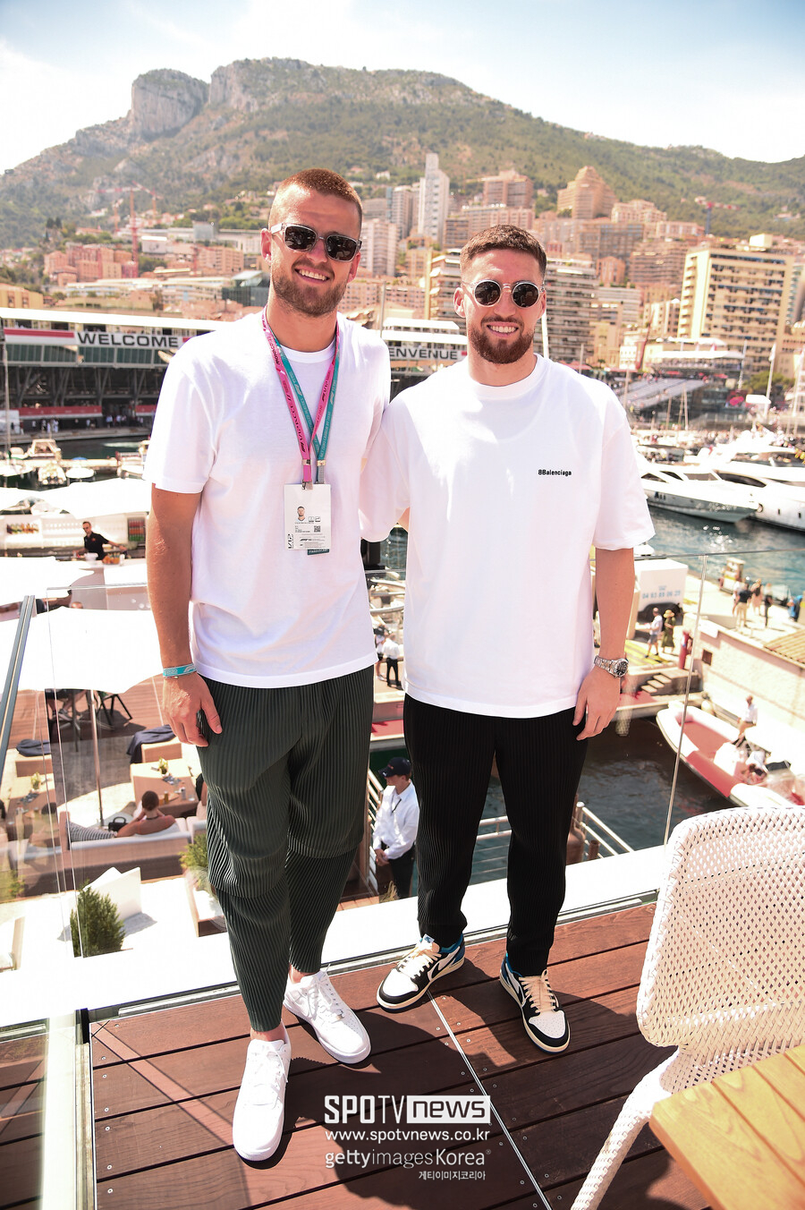5월 모나코에서 열린 F1 그랑프리 행사에 참가한 맷 도허티(오른쪽)와 에릭 다이어.