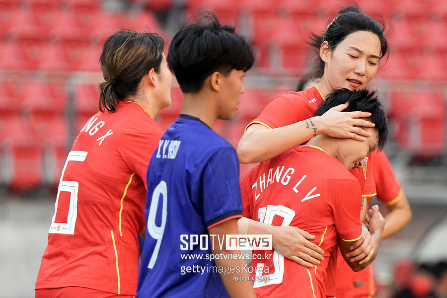 ▲ 중국 여자 대표팀이 20일 가시마에서 열린 대만 여자 대표팀과 동아시안컵 1차전에서 이겼다