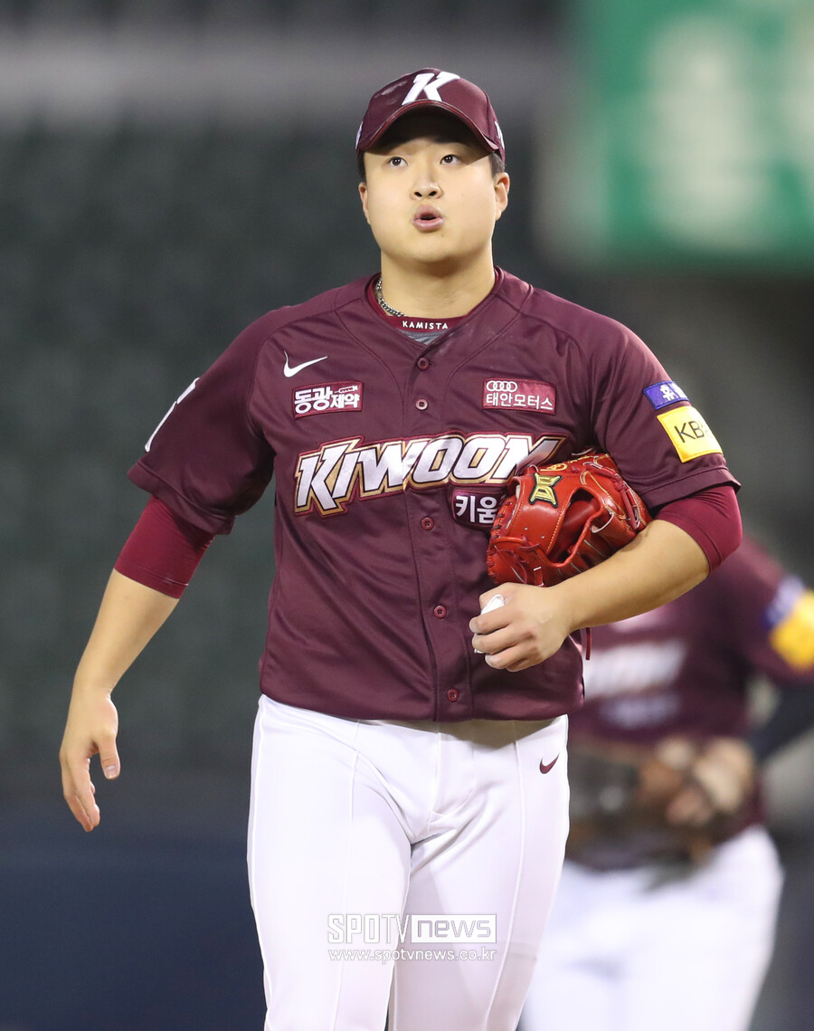 ▲ 리그 최고 수준의 불펜투수로 성장한 키움 김재웅 ⓒ곽혜미 기자