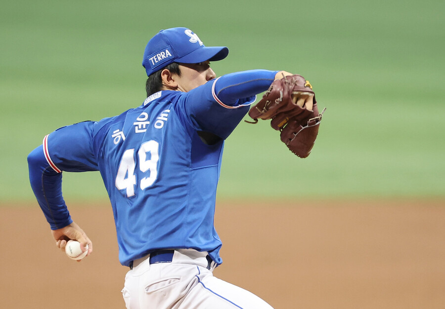 ▲ 삼성 라이온즈 투수 허윤동. ⓒ연합뉴스