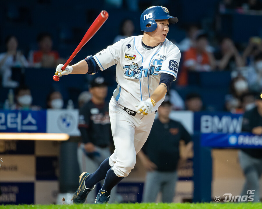 ▲ 박민우는 오랜 결장에서 비롯된 감을 빨리 끌어올리는 게 관건이다 ⓒ NC 다이노스