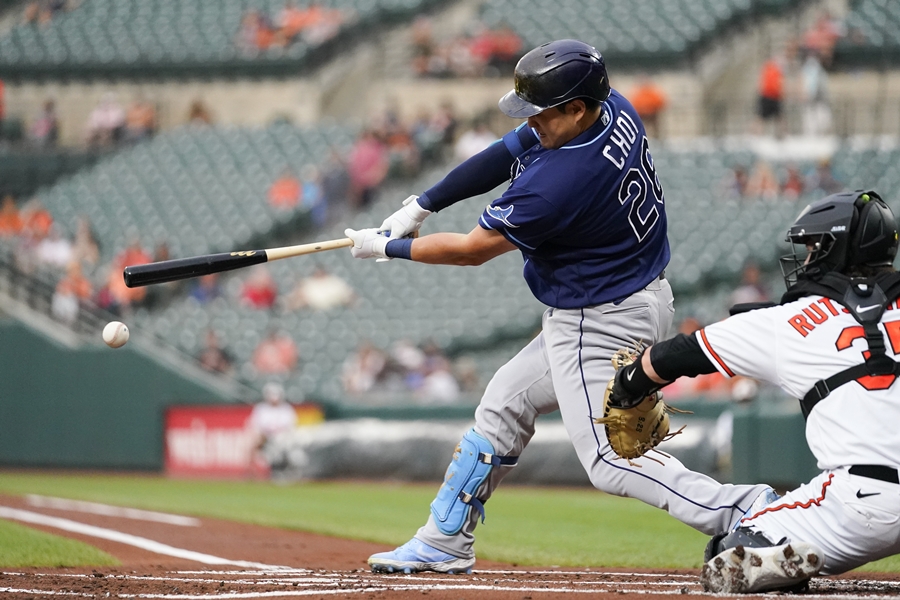 ▲ 탬파베이 레이스 내야수 최지만. ⓒ연합뉴스/AP