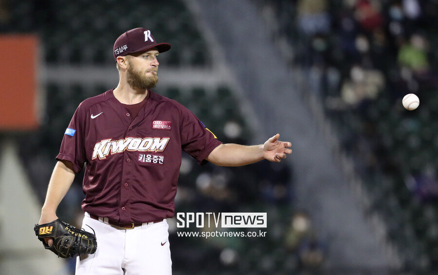 ▲ 키움 히어로즈 에릭 요키시 ⓒ 곽혜미 기자