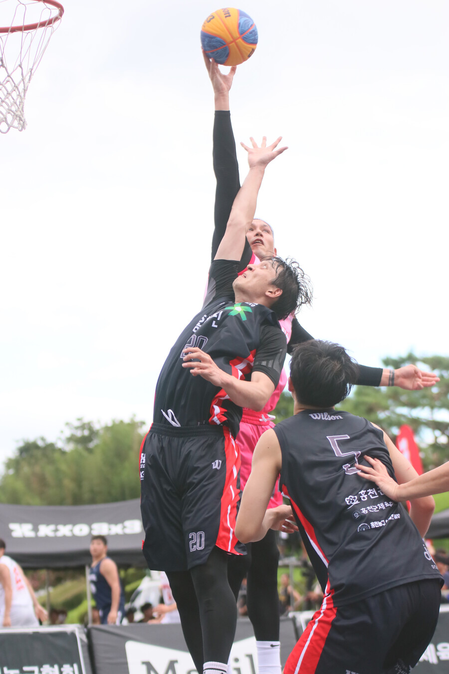 ▲ 3대3 길거리 농구인 KXO가 진주 투어를 성공적으로 마쳤다. ⓒKXO 제공