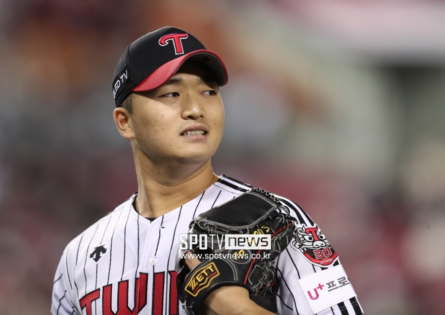 ▲ LG 트윈스 고우석 ⓒ 스포티비뉴스DB