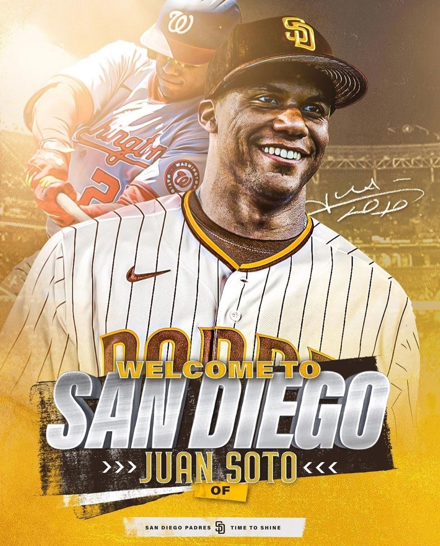 ▲ 샌디에이고 파드리스 유니폼을 입은 후안 소토. ⓒ샌디에이고 파드리스 공식 SNS 캡처