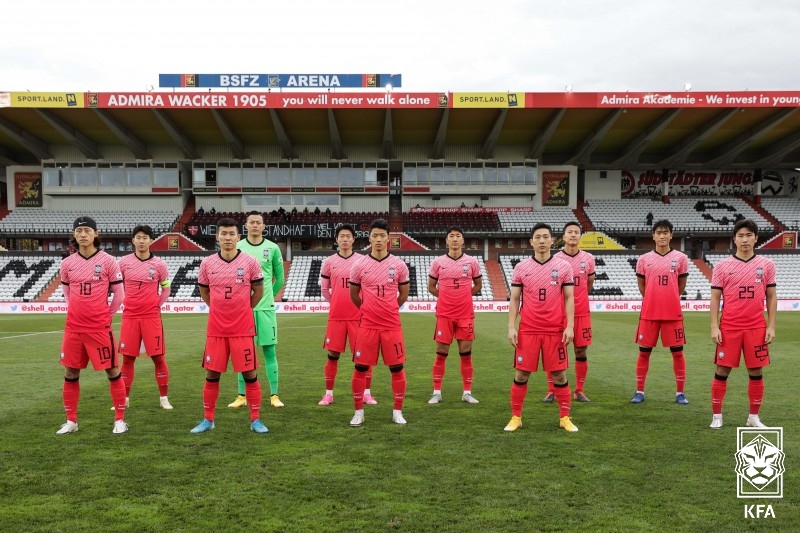 ▲ 2020년 11월 오스트리아에서 열렸던 멕시코, 카타르와의 평가전. 지난 1월 터키 안탈리아 전지훈련을 제외하고 실질적 유럽 원정 평가전은 멕시코, 카타르전이 마지막이다. ⓒ대한축구협회