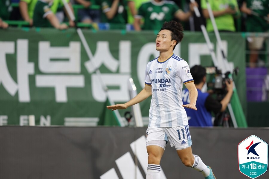 ▲ 울산 현대 측면 공격수 엄원상 ⓒ한국프로축구연맹