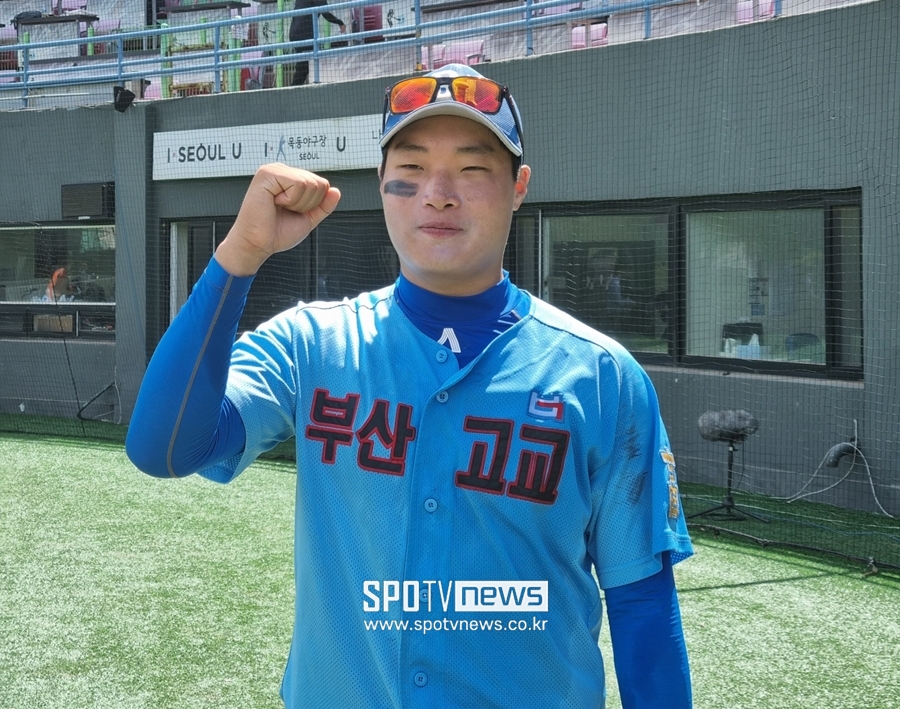 ▲ 부산고 외야수 장성현. ⓒ목동, 박정현 기자