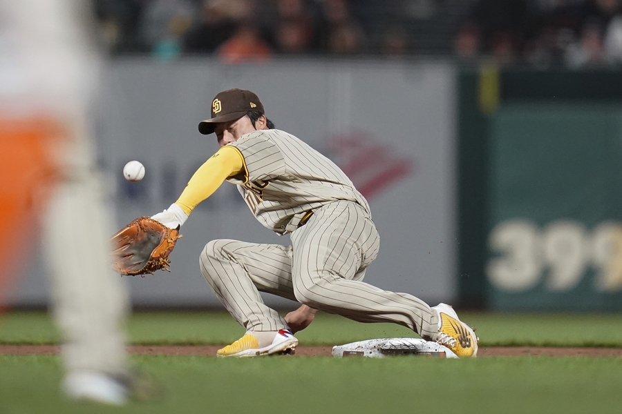 ▲ 샌디에이고 파드리스 내야수 김하성이 6회 교체 아웃됐다. ⓒ연합뉴스.AP