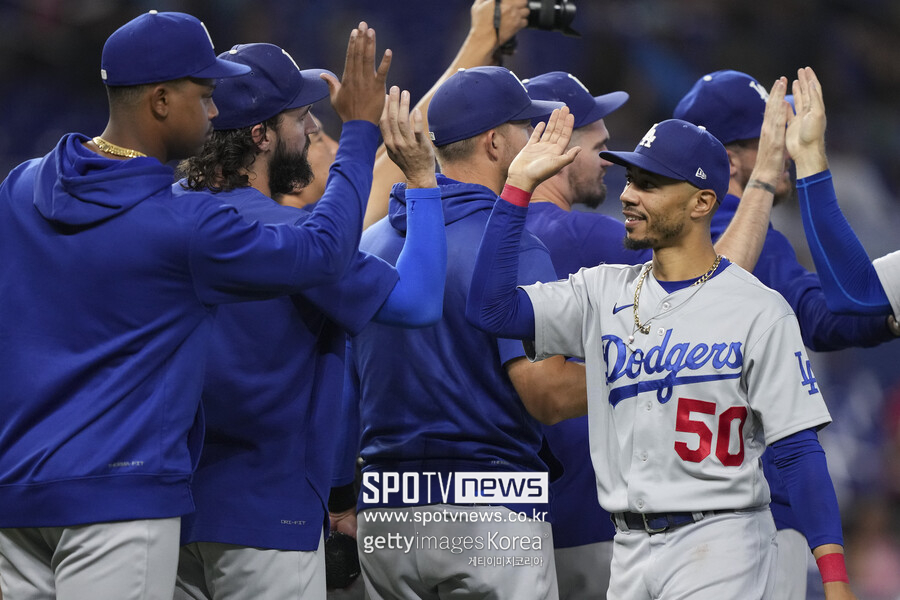 ▲ LA 다저스 타선이 샌디에이고 파드리스 마운드를 폭격했다.