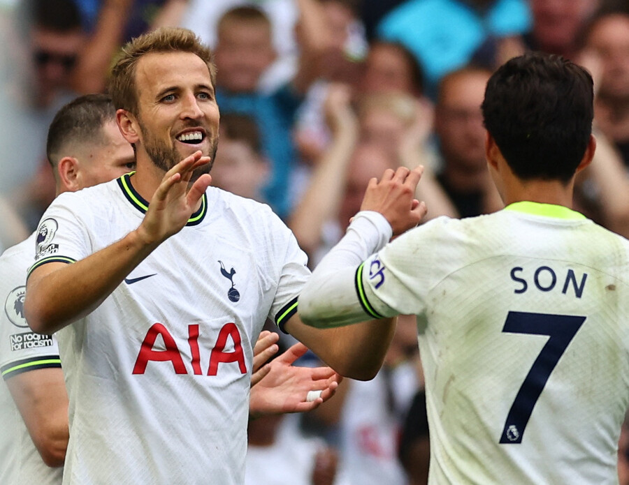 ▲ 토트넘 홋스퍼의 해리 케인과 손흥민 ⓒ연합뉴스/REUTERS