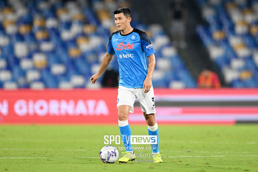 ▲ UEFA 챔피언스리그 데뷔전을 치른 김민재.