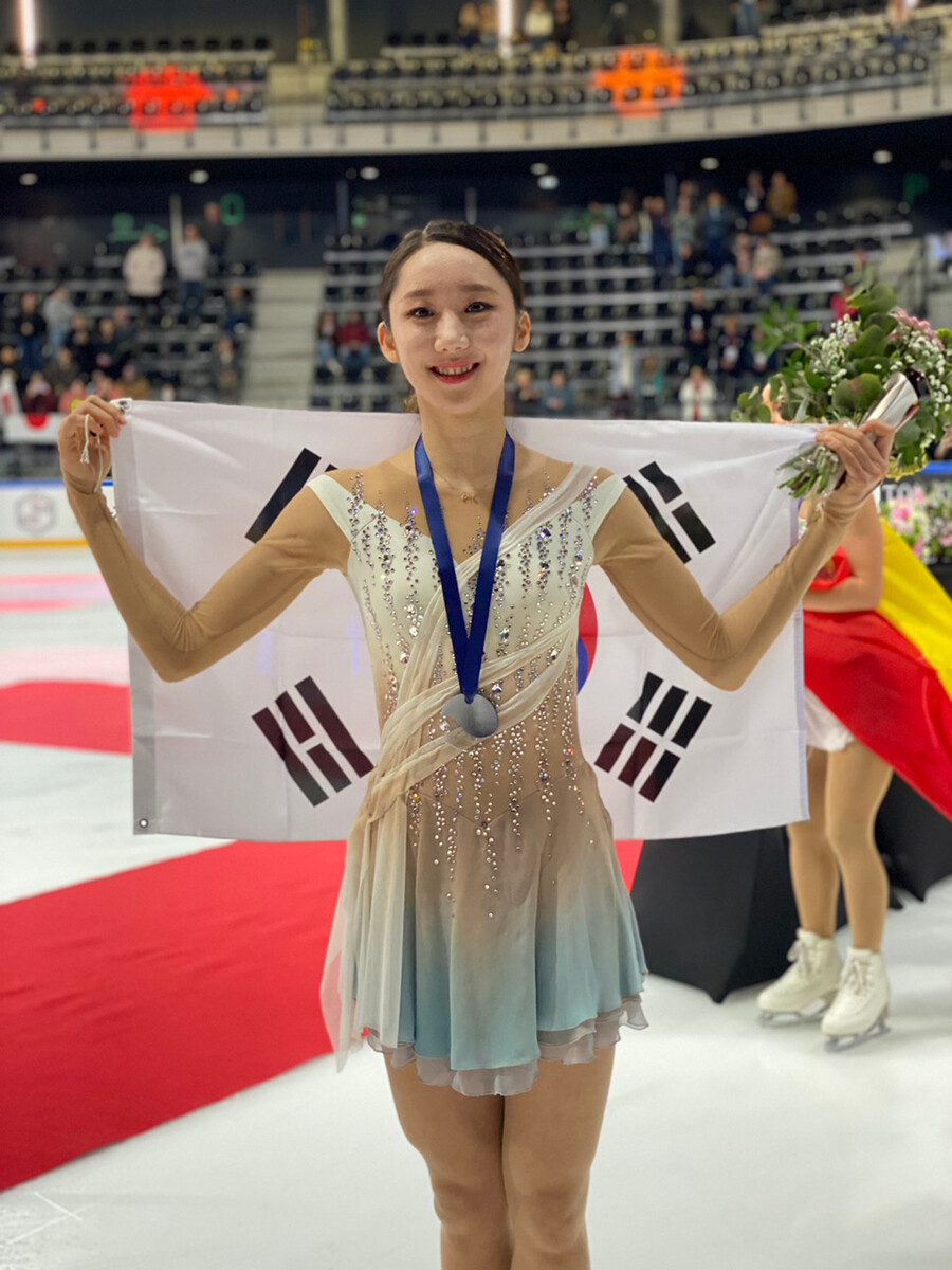▲ 2022~2023 시즌 ISU 피겨 스케이팅 시니어 그랑프리 3차 대회 여자 싱글에서 은메달을 따낸 김예림 ⓒ올댓스포츠