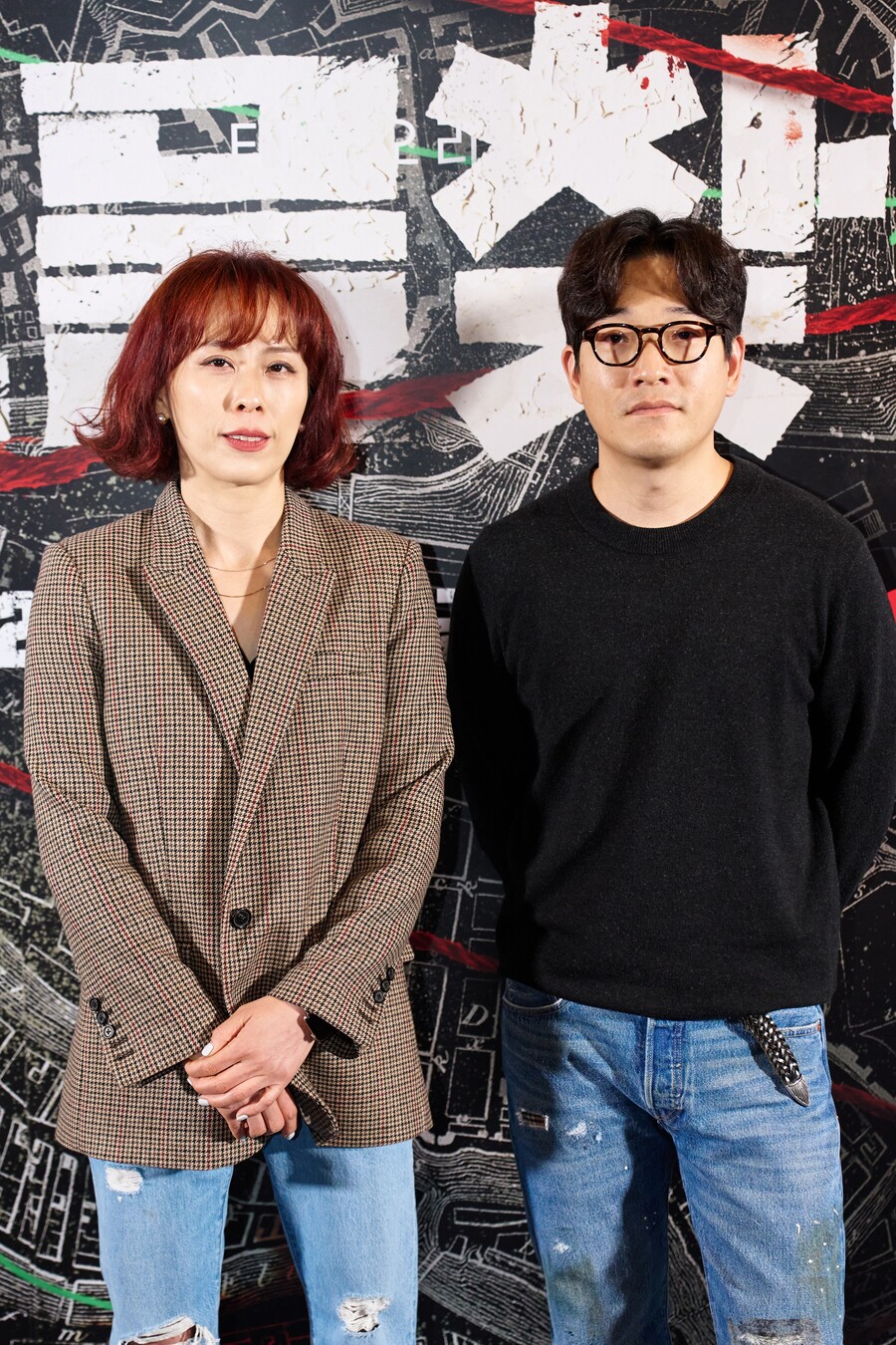 ▲ 티빙 오리지널 '보물찾기' 김정선 작가(왼쪽), 채성욱 PD. 제공| 티빙