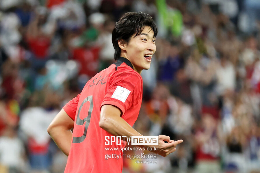 ▲ 한국 선수로는 최초로 월드컵에서 멀티골을 기록한 조규성.