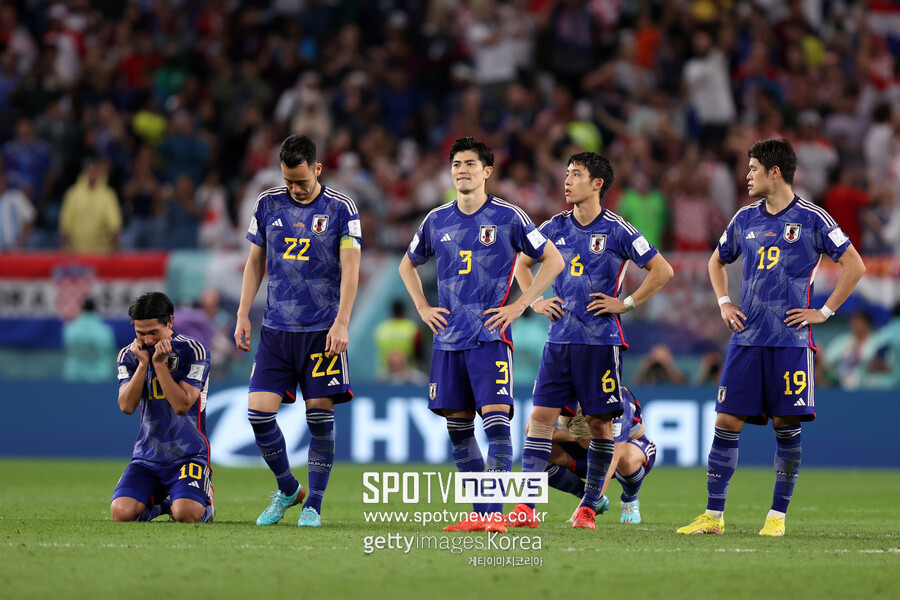 ▲ 일본이 6일 FIFA 카타르 월드컵 16강전에서 승부차기 끝에 패배했다