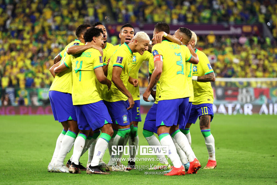 ▲ '브라질의 벽은 높았다'…전반전 4실점을 내준 대한민국 축구대표팀.