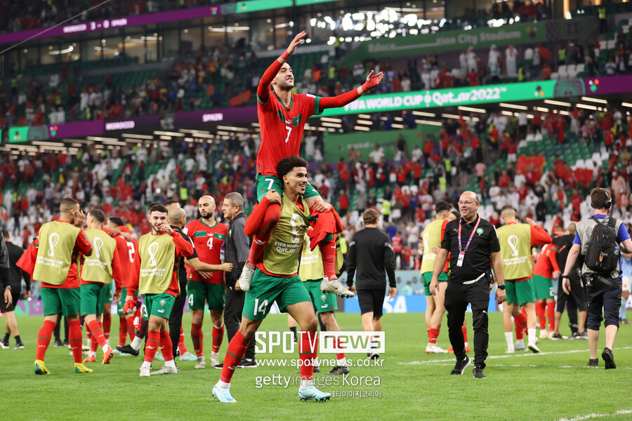 ▲ 모로코가 역사상 첫 월드컵 8강 진출에 성공했다