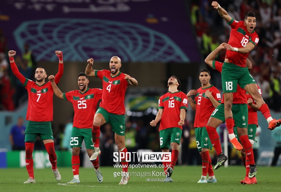 ▲ 월드컵 기간 돌풍을 보여주고 있는 모로코 선수단.