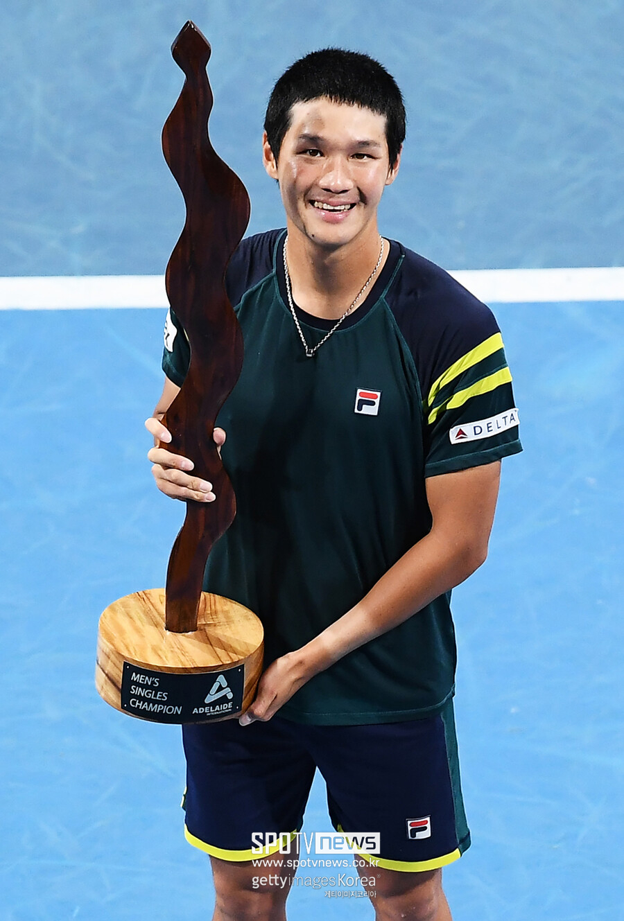 ▲ 2023 ATP 투어 애들레이드 인터내셔널 2차 대회 단식에서 우승한 권순우