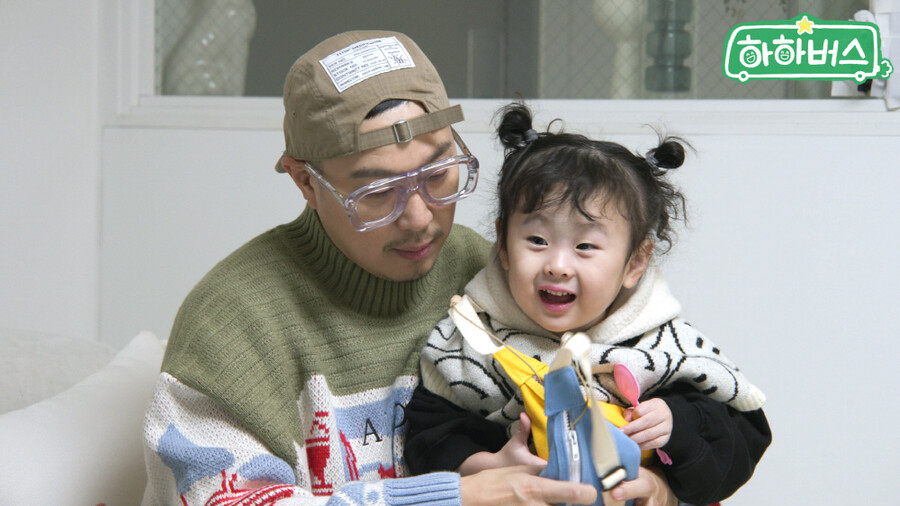 ▲ 하하(왼쪽)와 딸 송이. 제공| ENA·AXN·K-STAR '하하버스'