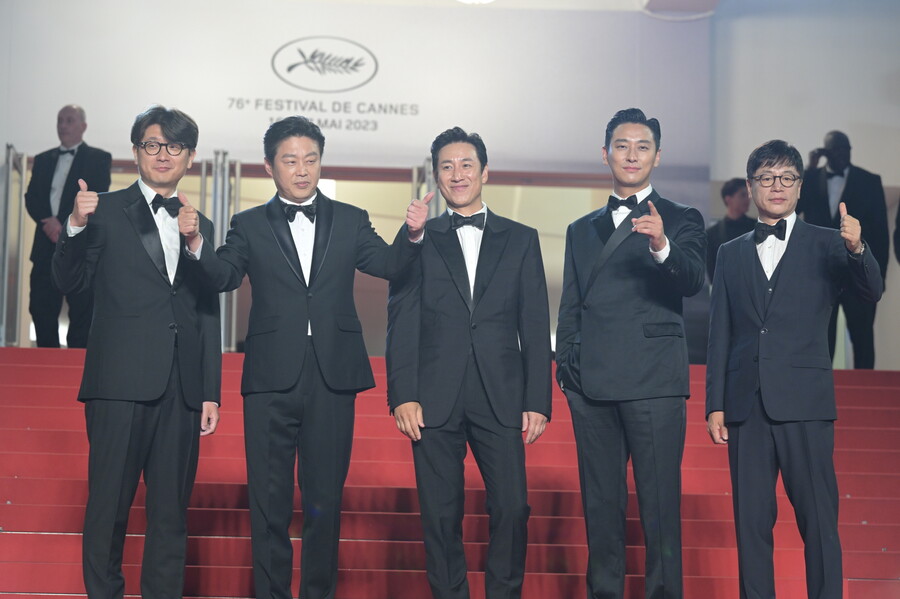 ▲ 칸 영화제에 참석한 '탈출' 주역들. 제공| CJ ENM