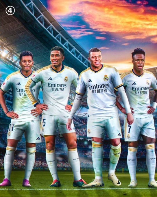 ▲ 킬리안 음바페가 레알 마드리드와 5년 계약을 맺었고 스페인 매체 마르카가 19일(한국시간) 전했다. SNS에선 음바페와 레알 마드리드 유니폼을 합성한 사진이 인기를 끌고 있다.