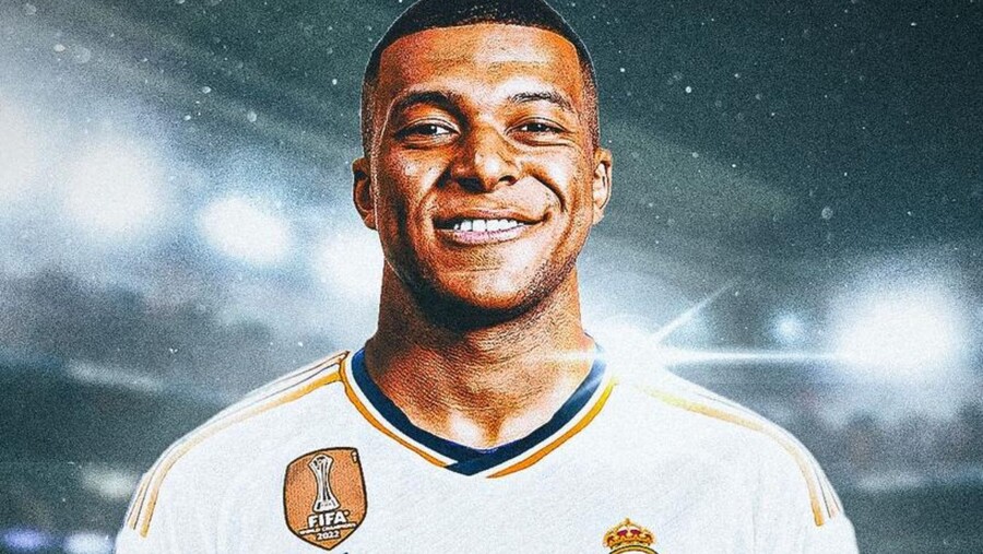 ▲ 킬리안 음바페가 레알 마드리드와 5년 계약을 맺었고 스페인 매체 마르카가 19일(한국시간) 전했다. SNS에선 음바페와 레알 마드리드 유니폼을 합성한 사진이 인기를 끌고 있다.