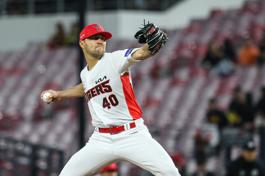 ▲ 네일은 움직임과 제구 모두를 가지고 있는 수준급 스위퍼를 활용해 리그 전체의 주목을 받고 있다 ⓒKIA타이거즈