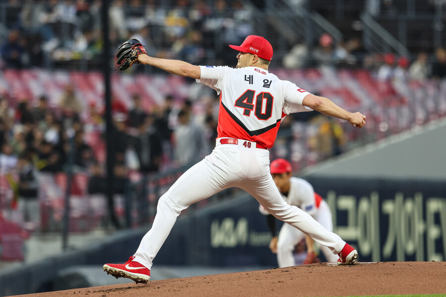 ▲ 투구 퀄리티를 증명한 네일은 이제 6이닝 이상을 던질 수 있는 스태미너를 증명해야 한다 ⓒKIA타이거즈