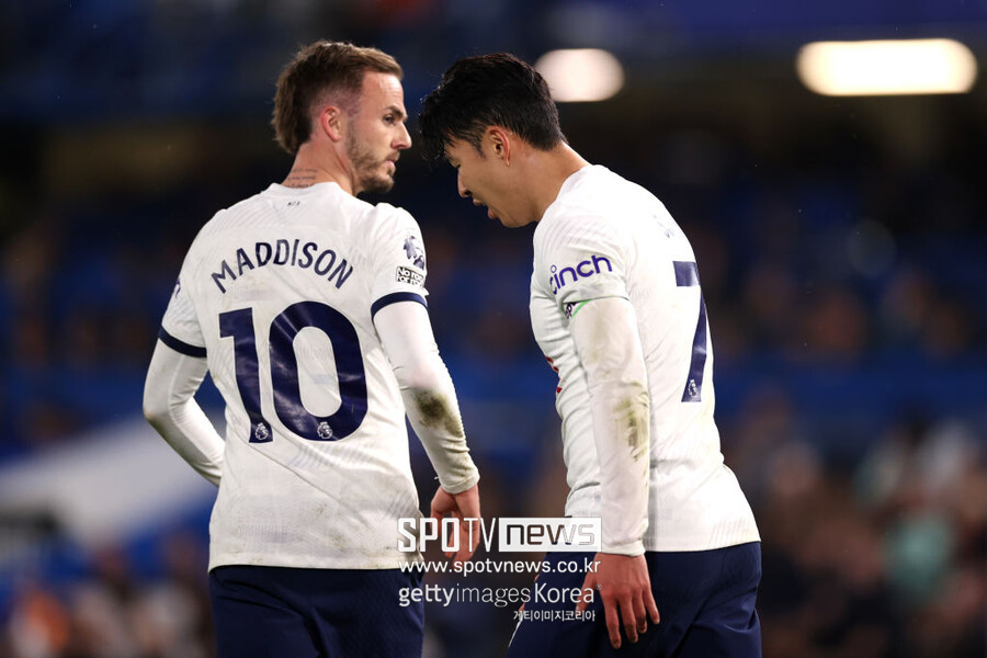 ▲ 토트넘의 제임스 매디슨이 시즌 초반의 기세를 보여주지 못하고 있다.